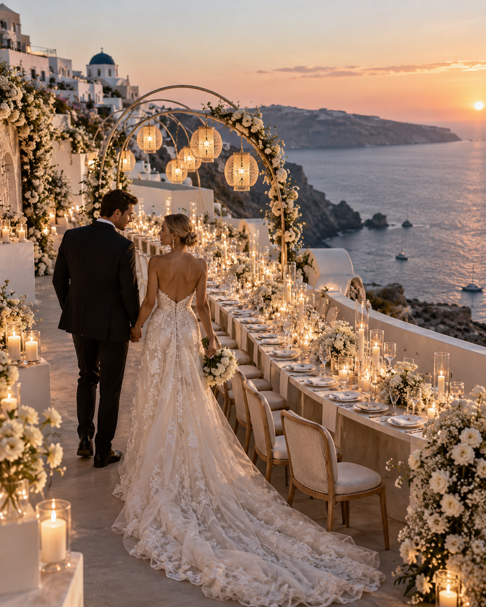 Bryllup på Santorini