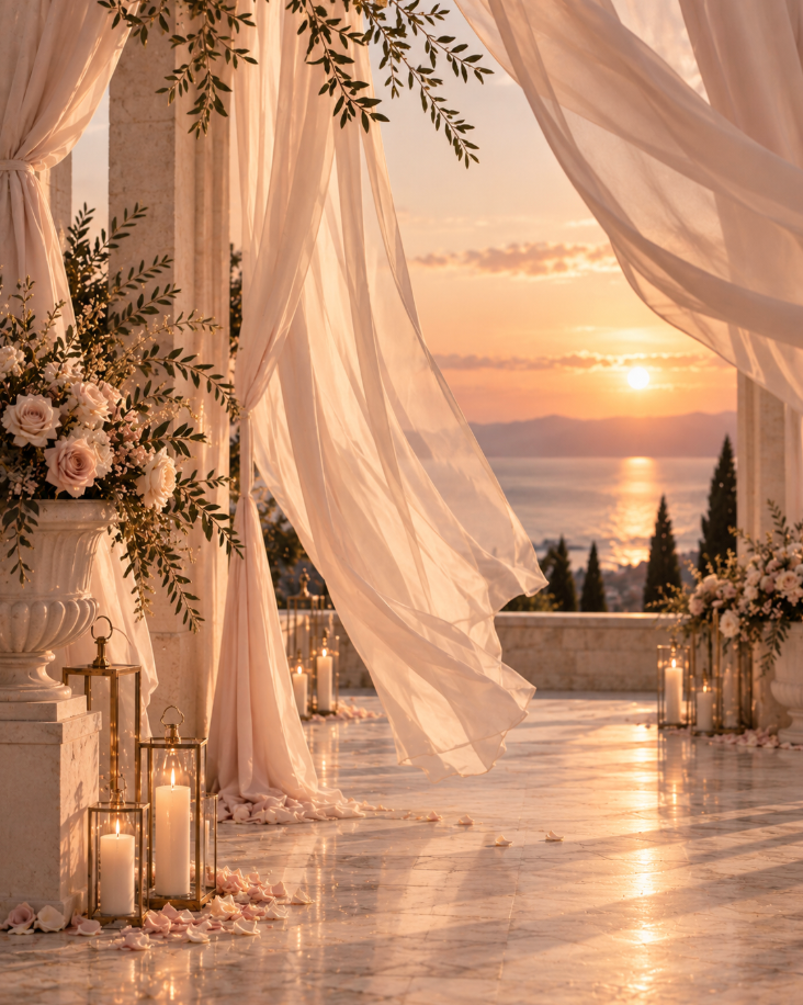 Inspirasjon: duse pasteller i blush og hvitt