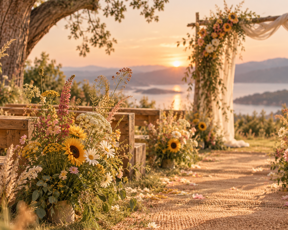 Alter: blomstereng i sommerlys